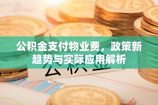 循化公积金支付物业费，政策新趋势与实际应用解析
