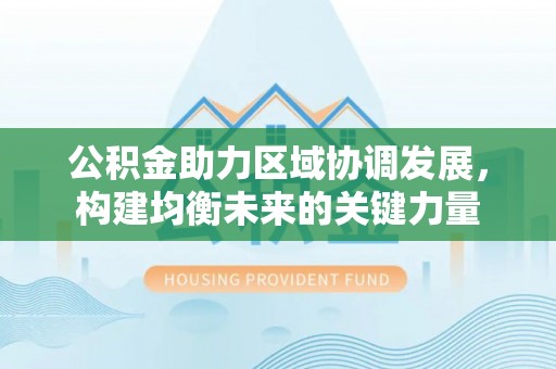 循化公积金助力区域协调发展，构建均衡未来的关键力量