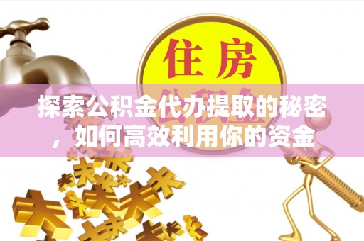 循化探索公积金代办提取的秘密，如何高效利用你的资金
