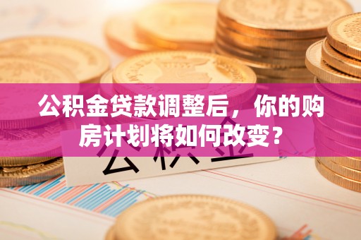 循化公积金贷款调整后，你的购房计划将如何改变？