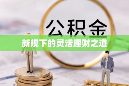 循化新规下的灵活理财之道