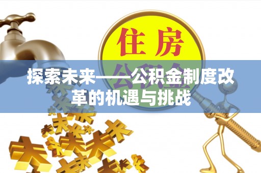 循化探索未来——公积金制度改革的机遇与挑战