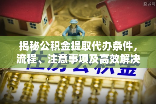 循化揭秘公积金提取代办条件，流程、注意事项及高效解决方案