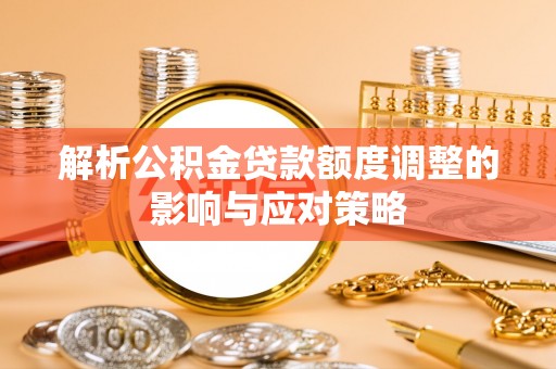 循化解析公积金贷款额度调整的影响与应对策略