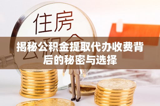 循化揭秘公积金提取代办收费背后的秘密与选择