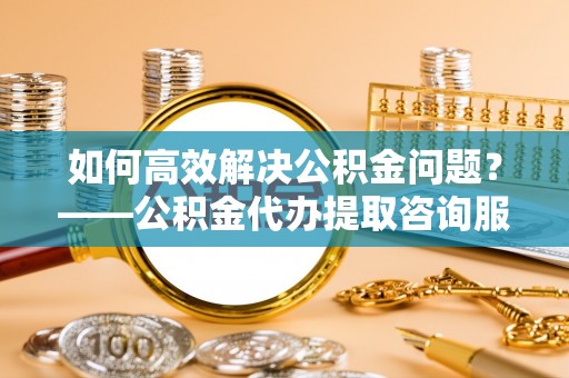 循化如何高效解决公积金问题？——公积金代办提取咨询服务指南