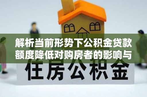 循化解析当前形势下公积金贷款额度降低对购房者的影响与应对策略