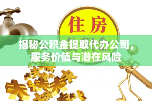 循化揭秘公积金提取代办公司，服务价值与潜在风险