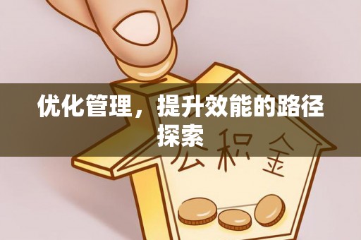 循化优化管理，提升效能的路径探索
