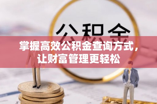 循化掌握高效公积金查询方式，让财富管理更轻松