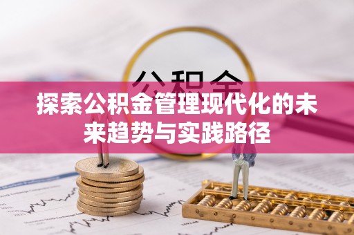 循化探索公积金管理现代化的未来趋势与实践路径