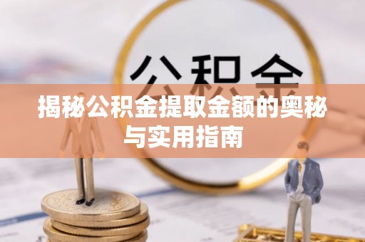 循化揭秘公积金提取金额的奥秘与实用指南