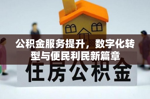 循化公积金服务提升，数字化转型与便民利民新篇章