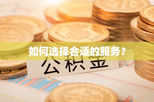 循化如何选择合适的服务？