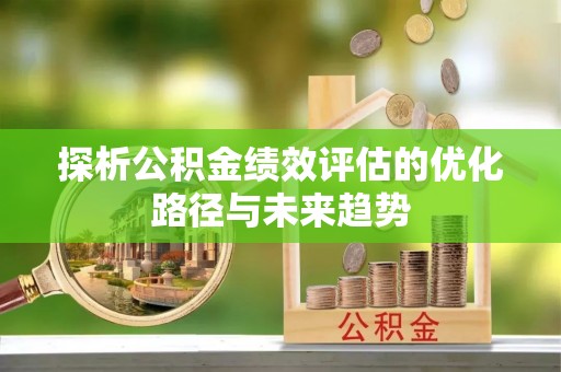 循化探析公积金绩效评估的优化路径与未来趋势
