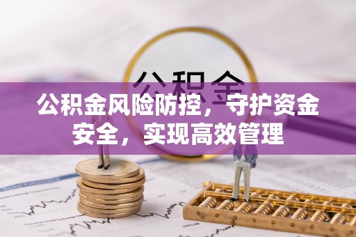 循化公积金风险防控，守护资金安全，实现高效管理