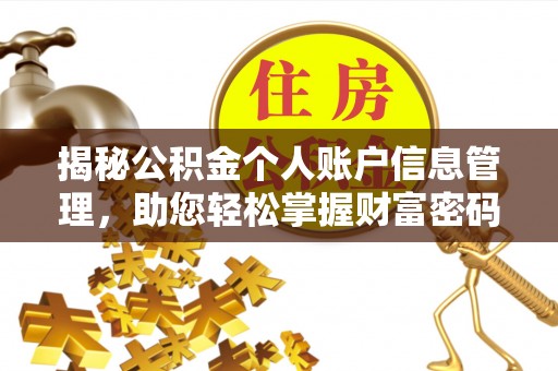 循化揭秘公积金个人账户信息管理，助您轻松掌握财富密码