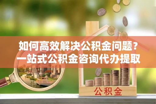 循化如何高效解决公积金问题？一站式公积金咨询代办提取服务全解析