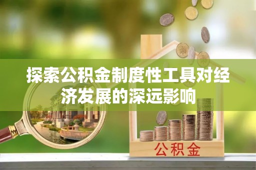 循化探索公积金制度性工具对经济发展的深远影响