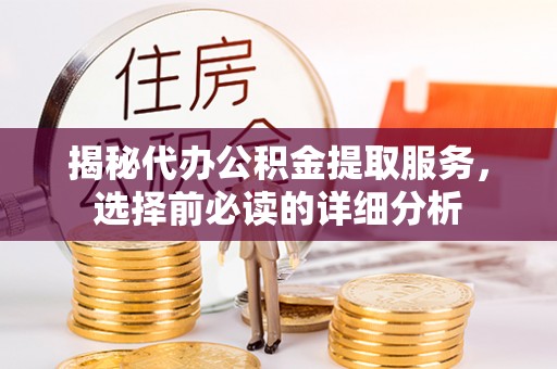 循化揭秘代办公积金提取服务，选择前必读的详细分析