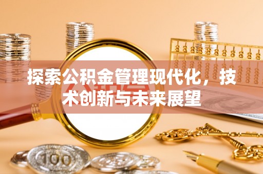 循化探索公积金管理现代化，技术创新与未来展望