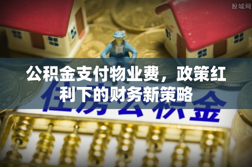 循化公积金支付物业费，政策红利下的财务新策略