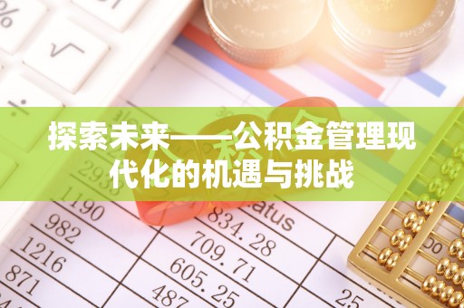 循化探索未来——公积金管理现代化的机遇与挑战