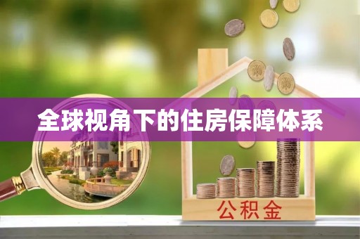 循化全球视角下的住房保障体系