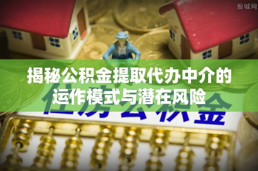 循化揭秘公积金提取代办中介的运作模式与潜在风险