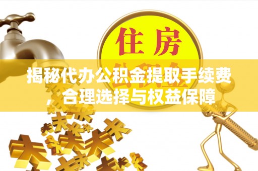 循化揭秘代办公积金提取手续费，合理选择与权益保障