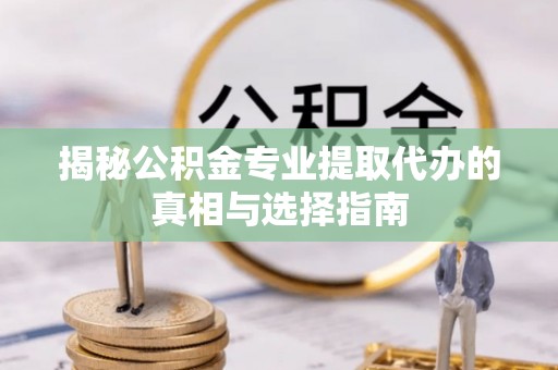 循化揭秘公积金专业提取代办的真相与选择指南