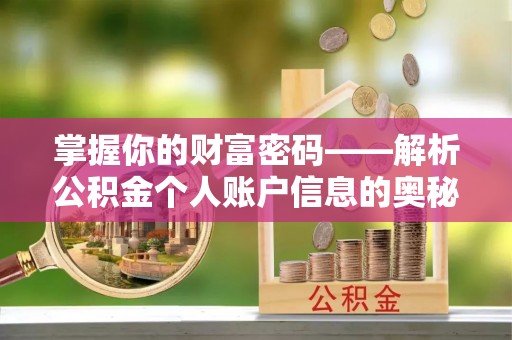 循化掌握你的财富密码——解析公积金个人账户信息的奥秘