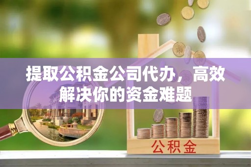 循化提取公积金公司代办，高效解决你的资金难题