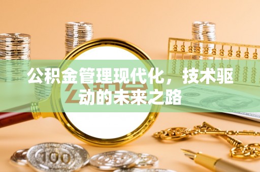 循化公积金管理现代化，技术驱动的未来之路